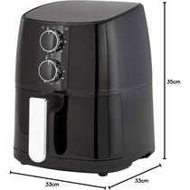 Judge Electricals Air Fryer Non-Stick Multicooker 1400W 4 Litres - Black