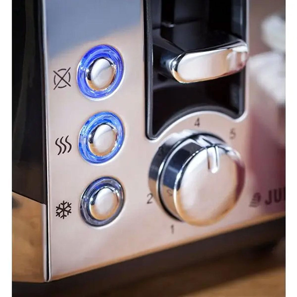 Judge Electricals 4 Slice Toaster Multipurpose 1550W - Black/Silver