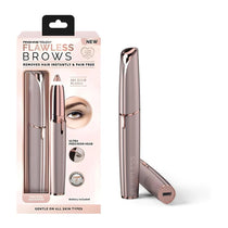 Finishing Touch Flawless Brows Blush 3.0 Trimmer Built-In LED Light Battery Powered - Gold