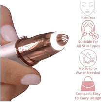 Finishing Touch Flawless Brows Blush 3.0 Trimmer Built-In LED Light Battery Powered - Gold