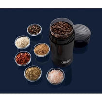Delonghi Electric Coffee Grinder Stainless Steel Blade 90g Coffee Bean Capacity 170W - Black