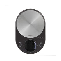 Tower Electronic Kitchen Scale With Extra-Large LCD Screen And Zero Weigh Function 5kg Capacity - Black