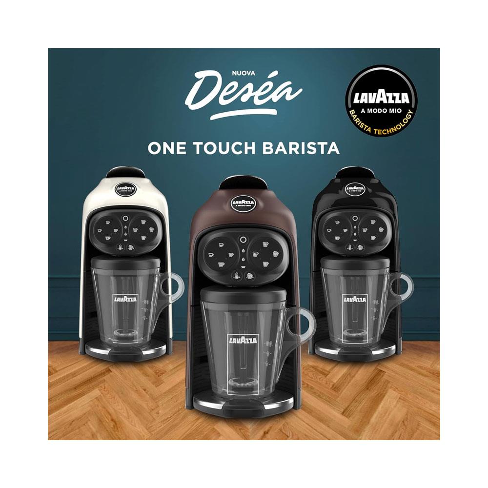 Lavazza A Modo Mio Desea Capsule Pod Coffee Machine Fully Automatic 1500W 1 Litres - White Cream