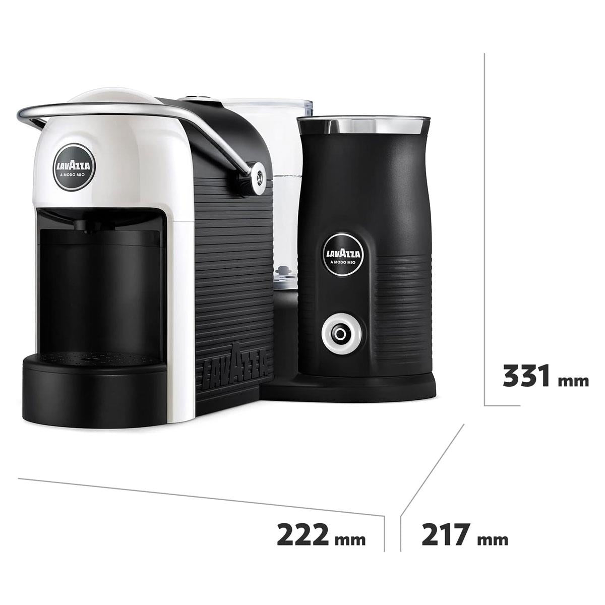 Lavazza A Modo Mio Jolie & Milk EVO Coffee Machine 1250W 0.6 Litres - White
