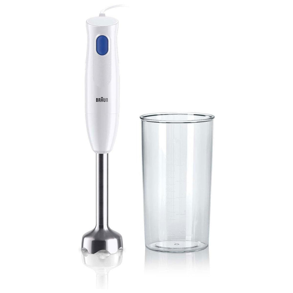 Braun MultiQuick 1 Hand Blender With 600ml Beaker EasyTwist Technology 1 Speed Setting 450W - White