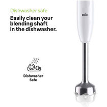 Braun MultiQuick 1 Hand Blender With 600ml Beaker EasyTwist Technology 1 Speed Setting 450W - White