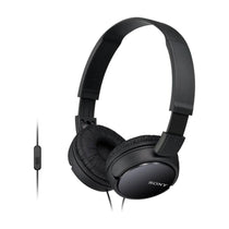 Sony Wired Overhead Headphones With Microphone Neodymium Dynamic Drivers Swivel Fold Design - Black