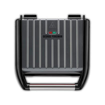 George Foreman Electric Health Grill Medium Family Contact Griddle Panini & Sandwich Toaster 1650W - Grey