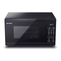 Sharp Compact Digital Microwave 800W 20 Litre With Grill 1000W - Black