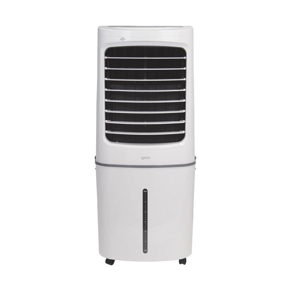 Igenix 50L Evaporative Air Cooler – 3-Speed Fan, Remote Control, 200W – White