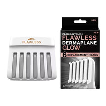 Finishing Touch Flawless Dermaplane Glow Replacement Heads 6 Pack - White