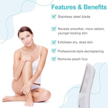 Finishing Touch Flawless Dermaplane Glow Replacement Heads 6 Pack - White