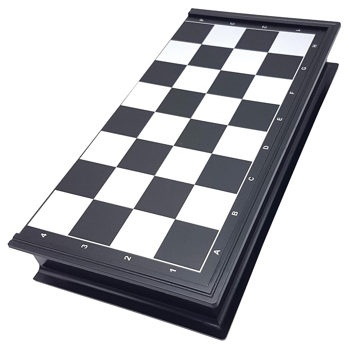 Lexibook Chessman Classic Magnetic & Foldable Chess Game 32 Pieces - Black/Grey