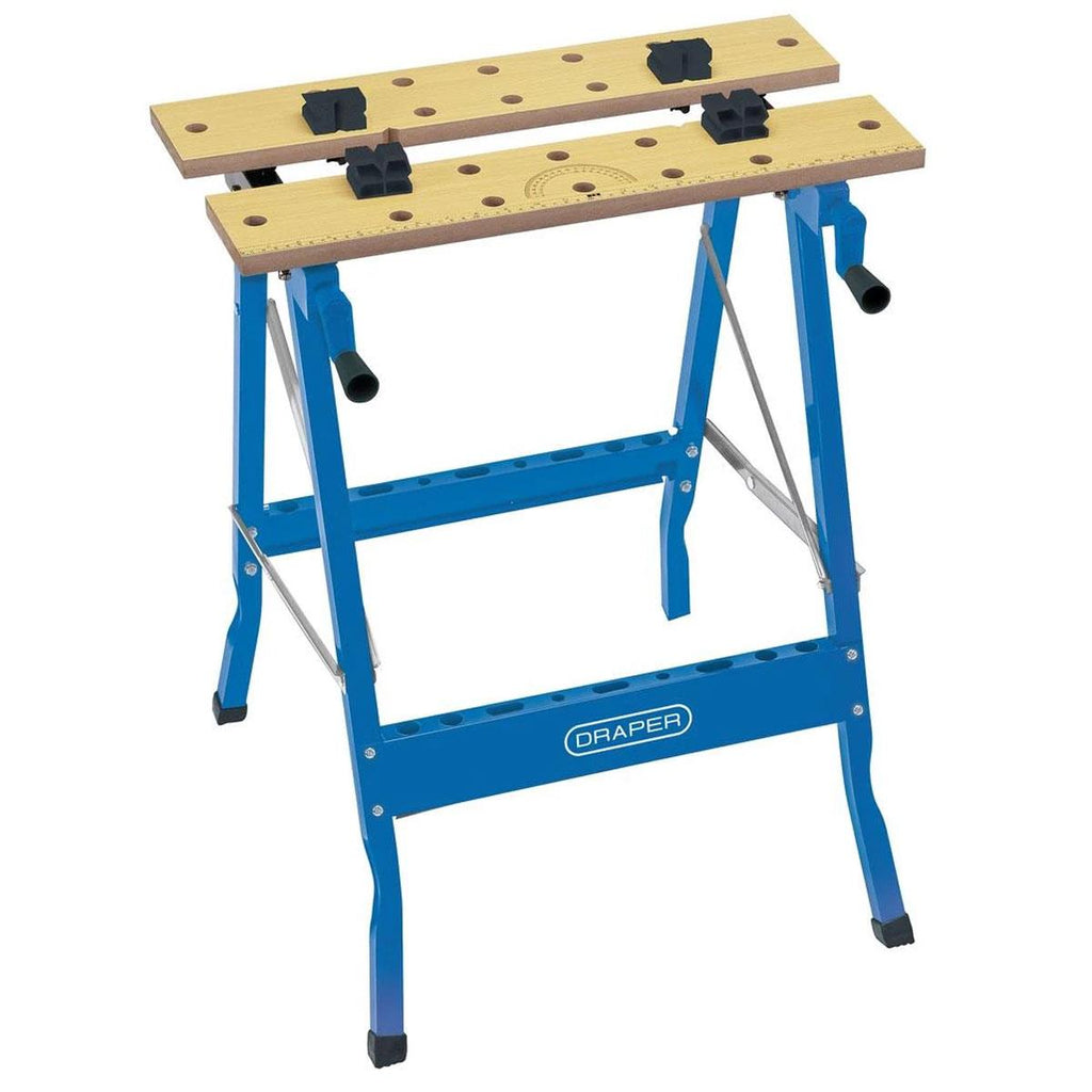 Draper Fold Down Workbench 605 x 625 x 755mm - Blue