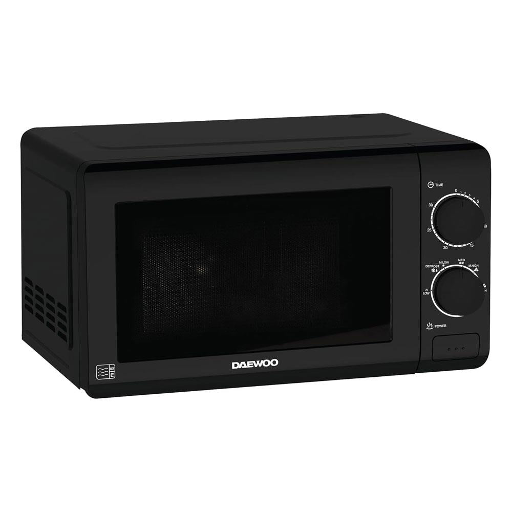 Daewoo Manual Microwave With 6 Power Settings 700W 20 Litres - Black