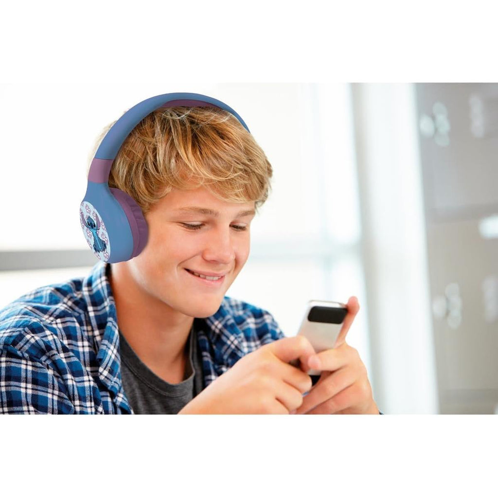 Lexibook Disney Stitch Bluetooth & Wired Foldable Headphones - Multicolour