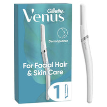 Gillette Venus Dermaplaner Womens Face Razor For Facial Hair & Skin Tool Kit With 1 Blade Refill