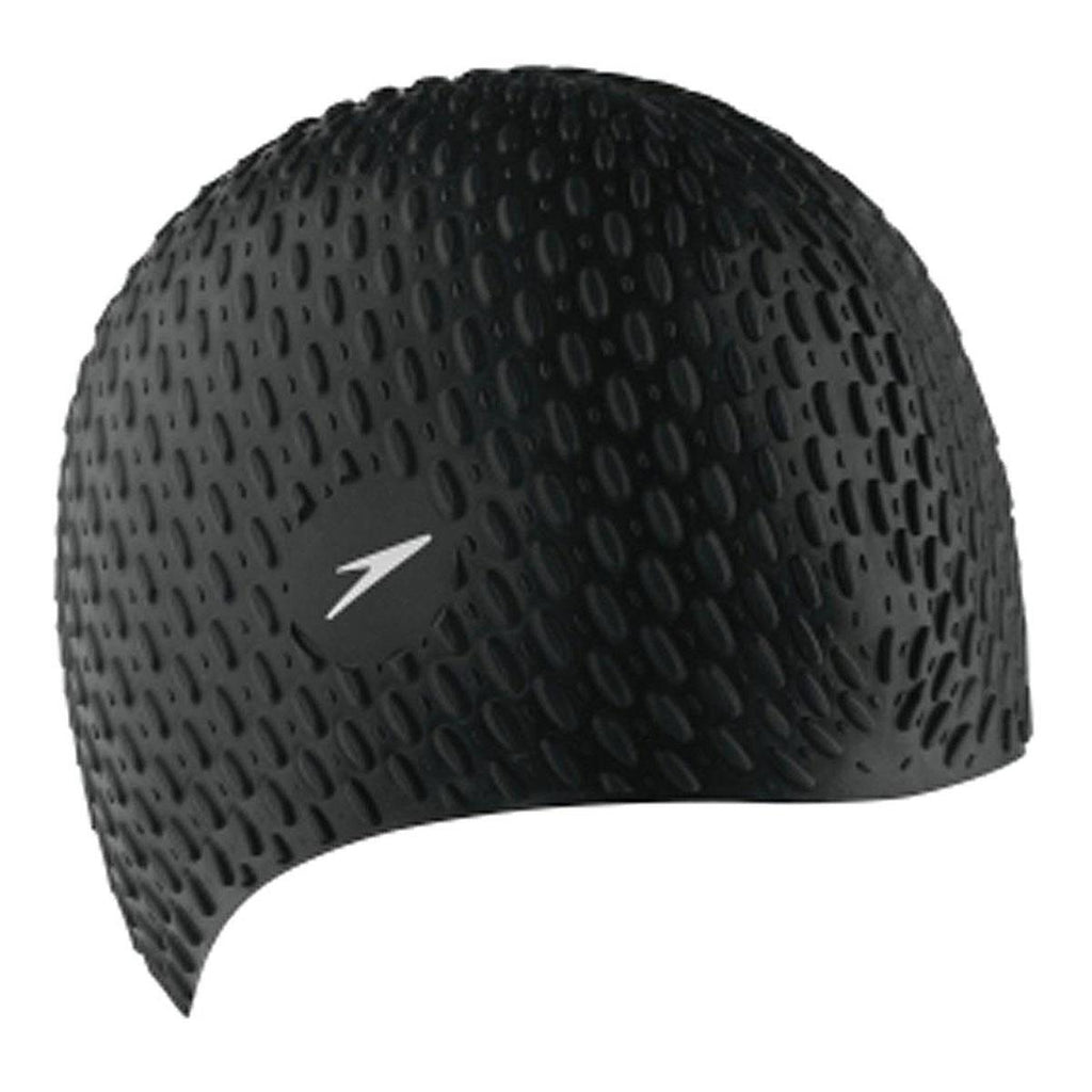 Speedo Bubble Cap Adult Size - Black