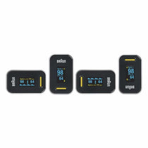 Braun Pulse Oximeter 1 Oxygen Saturation Blood Oxygen Levels Clinically Accurate Certified Medical Device - Black And White