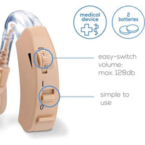 Beurer HA 20 Hearing Amplifier Frequency Range 200 To 5000Hz With 3 Attachments - Nude