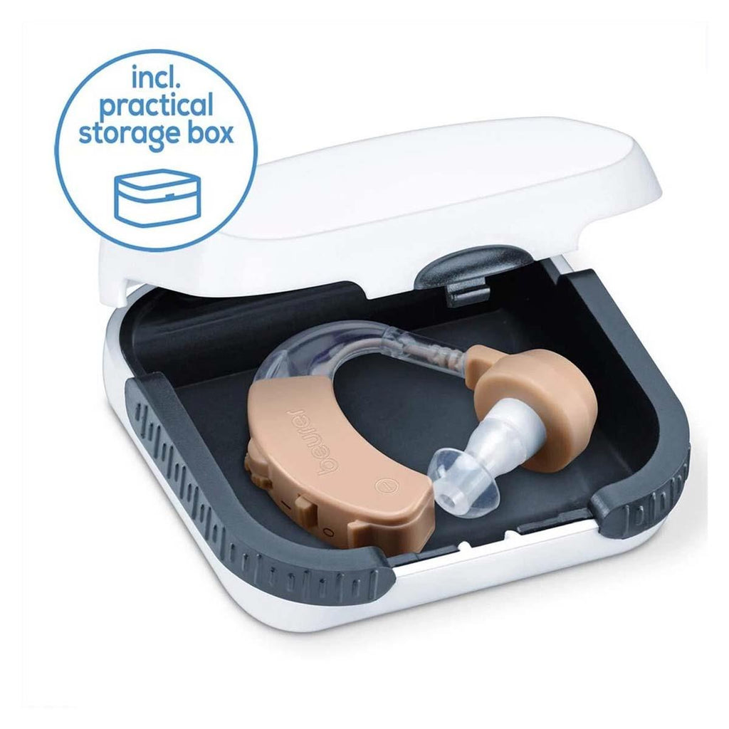 Beurer HA 20 Hearing Amplifier Frequency Range 200 To 5000Hz With 3 Attachments - Nude