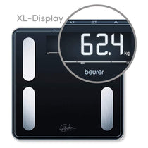 Beurer SignatureLine Diagnostic Bathroom Scale With Full Body Analysis Up To 200kg - Black