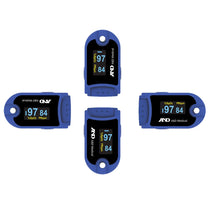 A&D Medical Finger Pulse Oximeter Blue SpO2 Oxygen Saturation And Pulse Rate Monitor For Adults And Children