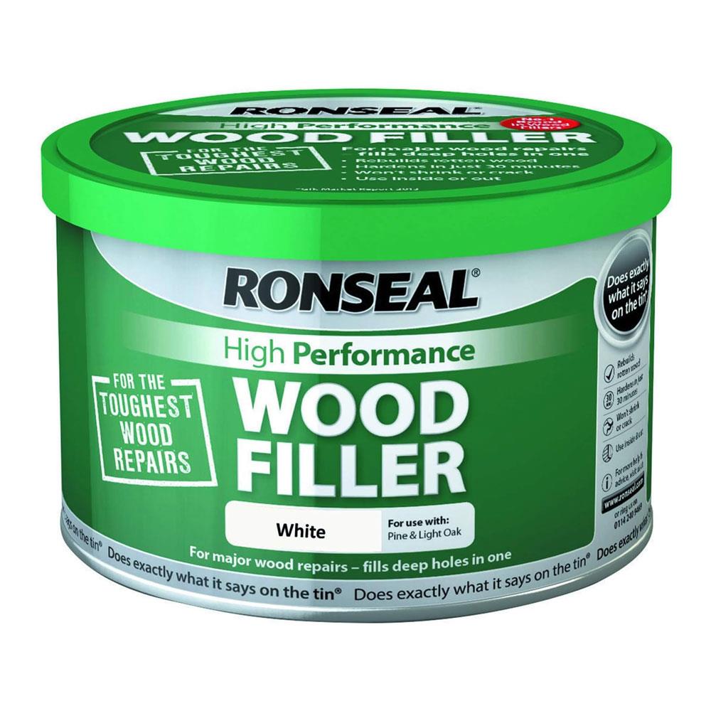 Ronseal High Performance Wood Filler 275g - White