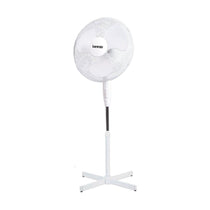 Benross 16 Inch Standing Pedestal Fan Oscillating 3 Speed 50W - White