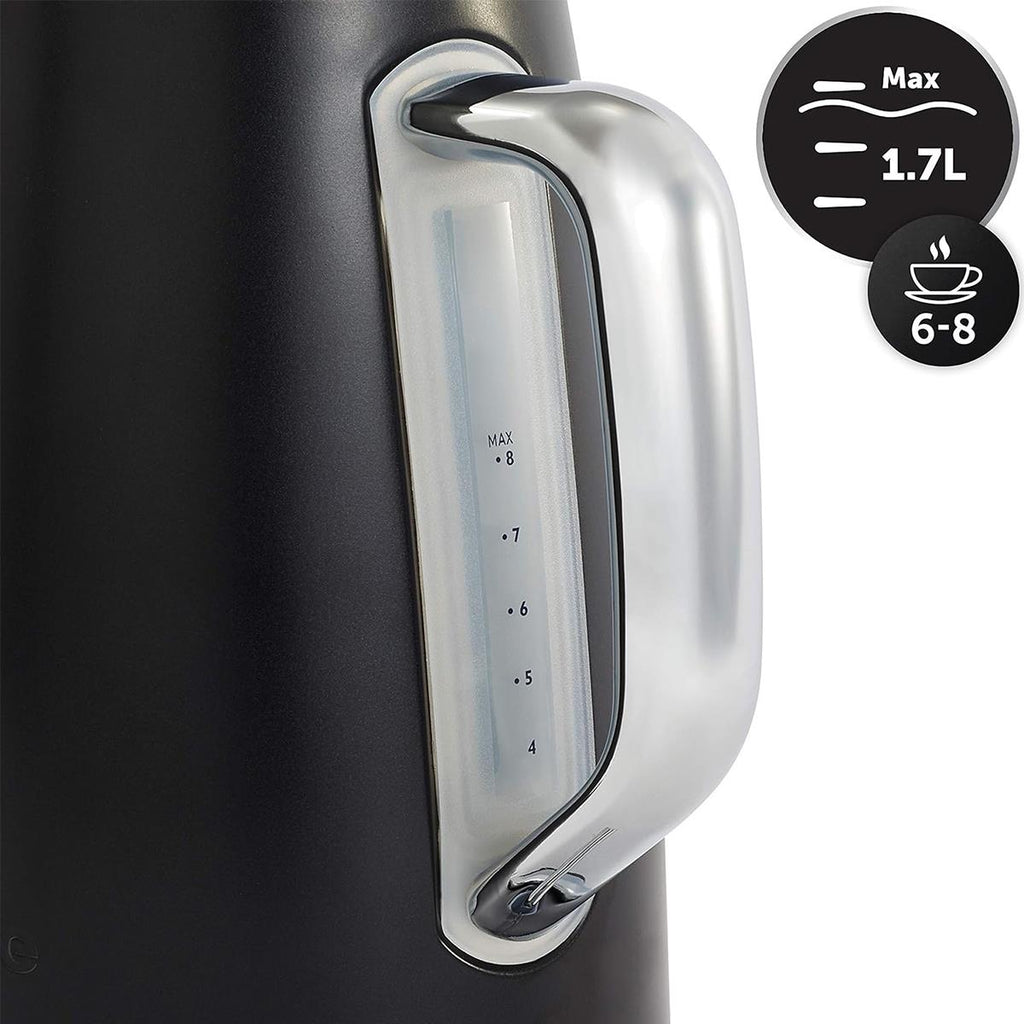 Breville Lustra Electric Kettle Stainless Steel 3000W 1.7 Litres - Matt Black