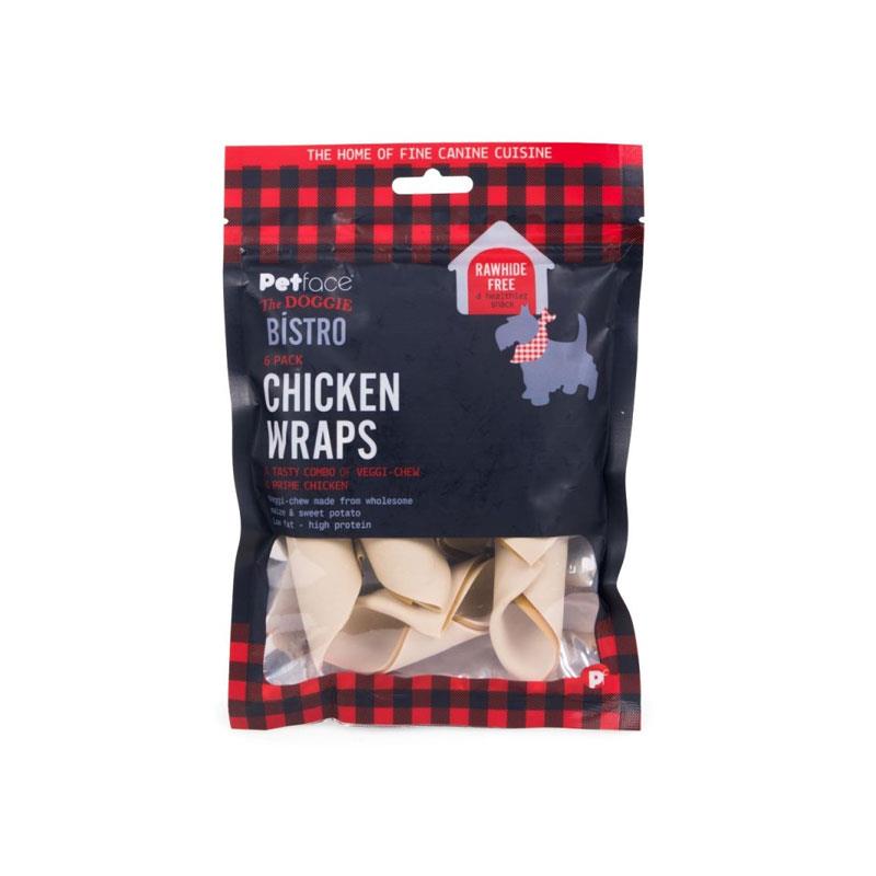Petface Doggie Bistro Tasty Chicken Wrap Dog Treats 100gm