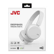 JVC Deep Bass Wireless Bluetooth On Ear Headphones - Ice White
