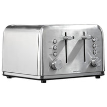 Daewoo Kensington 4 Slice Toaster Stainless Steel 1800W Silver