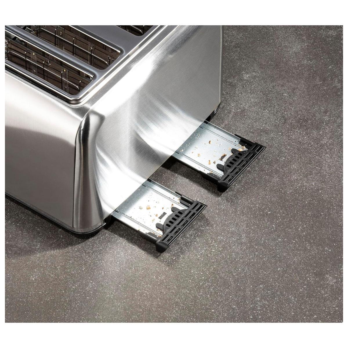 Daewoo Kensington 4 Slice Toaster Stainless Steel 1800W Silver