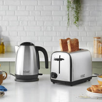 Russell Hobbs Classics Electric Jug Kettle 1.7 Litre 3000W Stainless Steel Rapid Boil With Perfect Pour Spout & Filter Brushed Steel