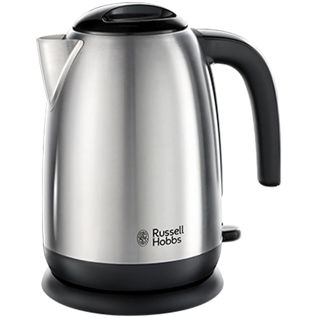 Russell Hobbs Classics Electric Jug Kettle 1.7 Litre 3000W Stainless Steel Rapid Boil With Perfect Pour Spout & Filter Brushed Steel