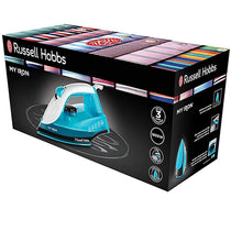 Russell Hobbs My Iron Steam Iron Ceramic Soleplate 1800W 260ml Tank Blue And White