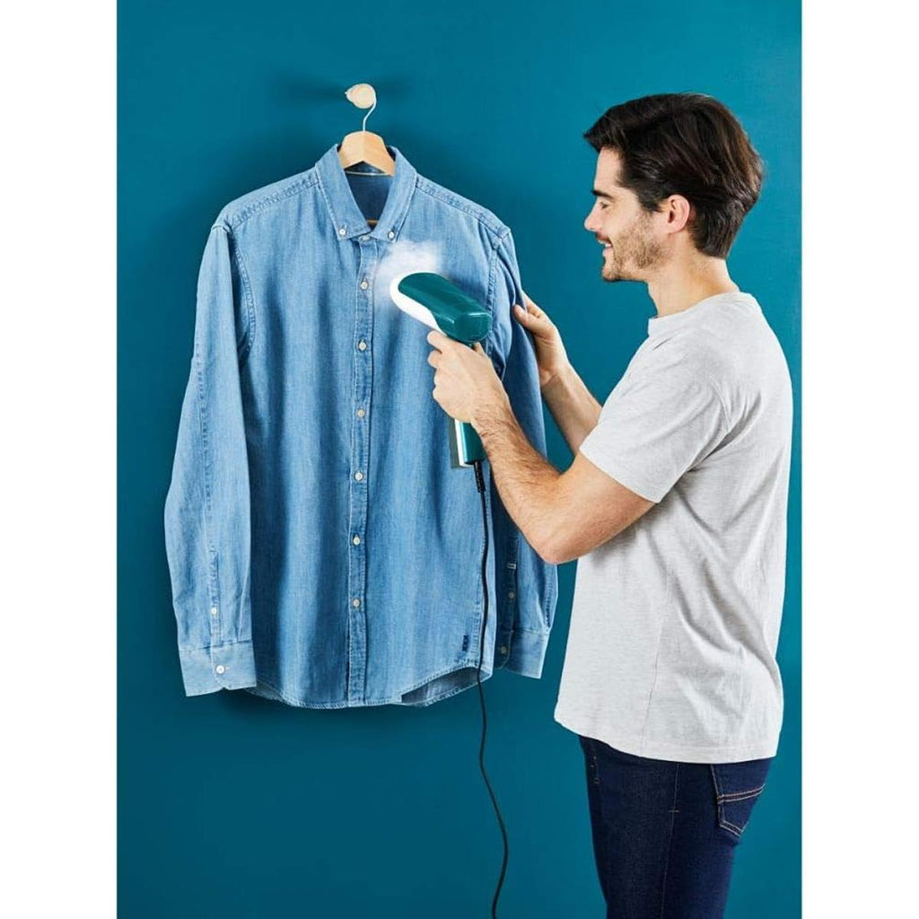 Tefal Access Steam First Handheld Garment Steamer 1300W 20g/min 70ml Water Tank Green And White