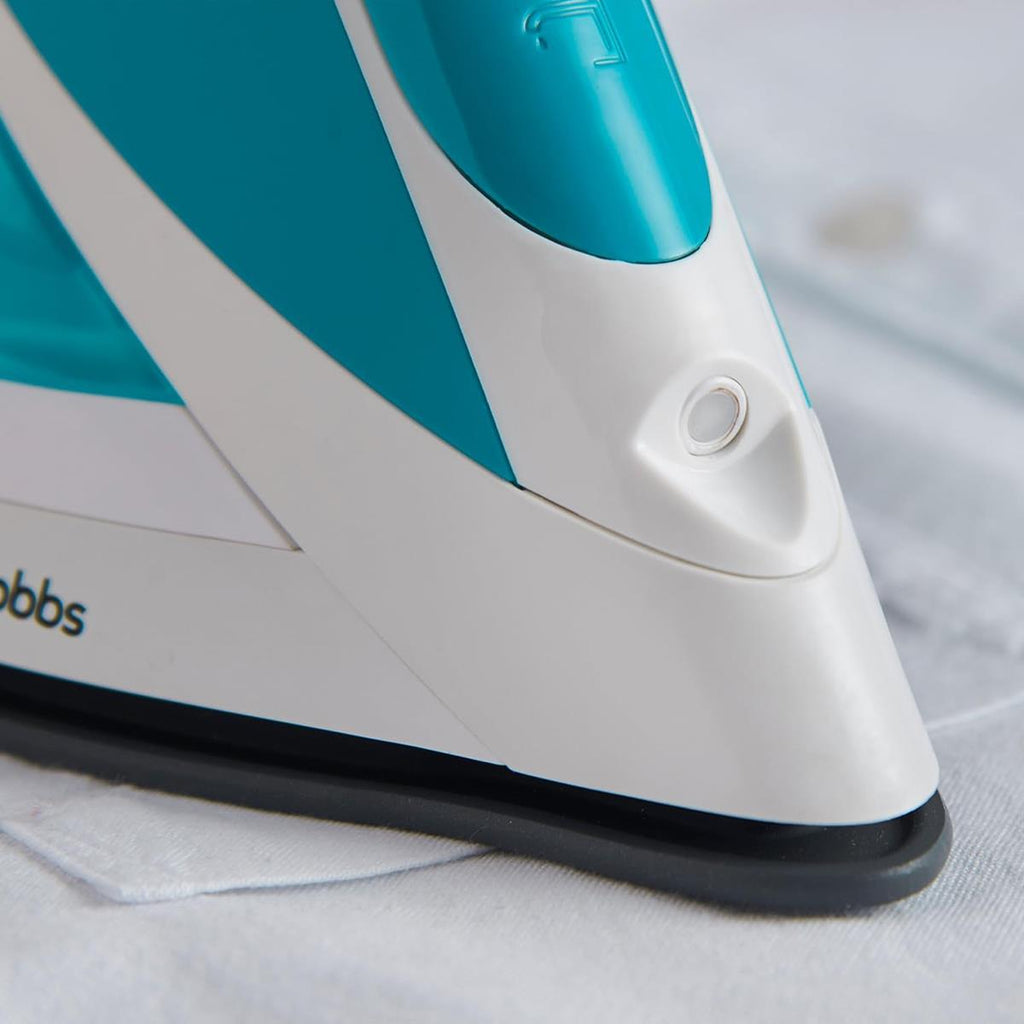 Russell Hobbs Supreme Steam Iron 2400W Non-Stick Ceramic Soleplate 320ml Teal & White