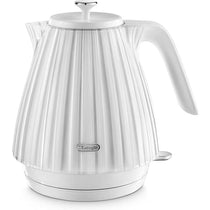 Delonghi Ballerina Electric Jug Kettle 1.7 Litre 3000W Cordless Rapid Boil With Anti-Limescale Filter 360° Base White