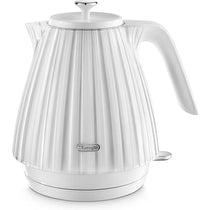 Delonghi Ballerina Electric Jug Kettle 1.7 Litre 3000W Cordless Rapid Boil With Anti-Limescale Filter 360° Base White