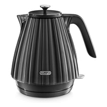 Delonghi Ballerina Electric Jug Kettle 1.7 Litre 3000W Plastic Cordless 360° Swivel Base Black