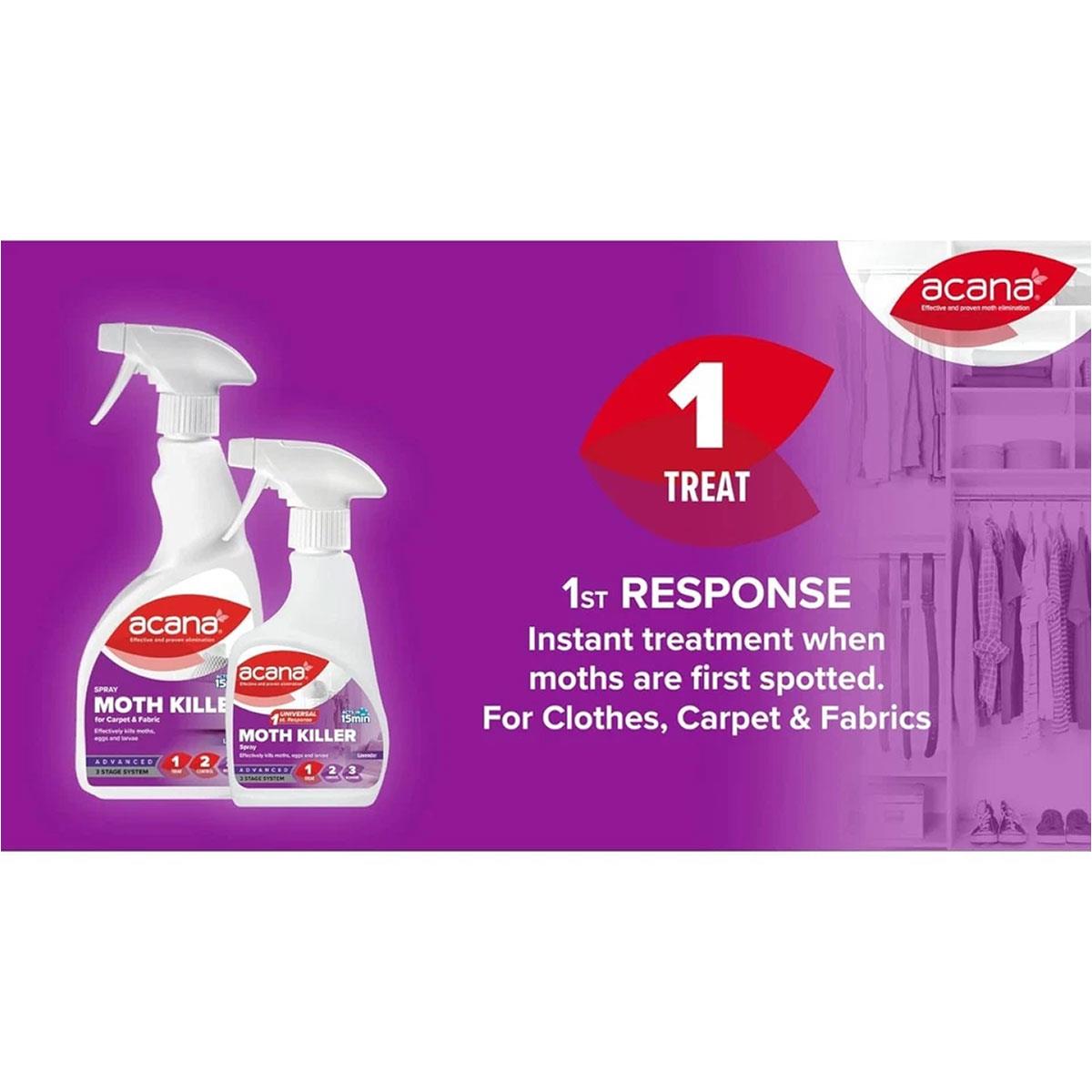 Acana Hanging Moth Killer And Freshener Lavender Fragrance With Natural Oils - 4 Pack