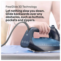 Braun TexStyle 7 Pro Steam Iron with FreeGlide 3D EloxalPlus Soleplate 3100W 225g Steam Shot 300ml Blue
