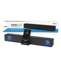 Groov-e Portable Bluetooth Soundbar USB TF Card AUX Playback Voice Assistant Speaker 20W Black