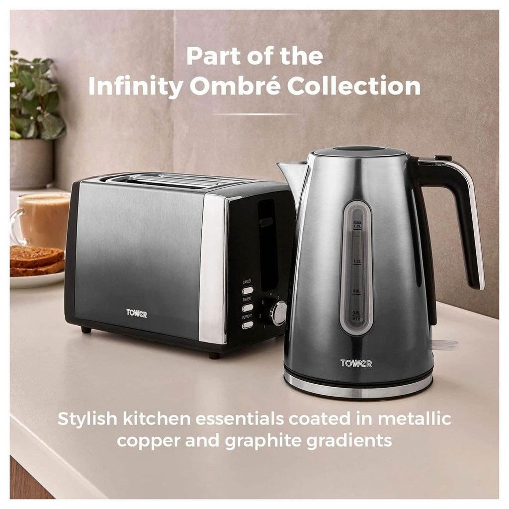 Tower Infinity Ombre 2 Slice Toaster 900W Copper