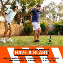 Nerf Rip Rocket Launcher 3 Foam Tipped Rip Rockets 1 Stomp Pad Multicolour