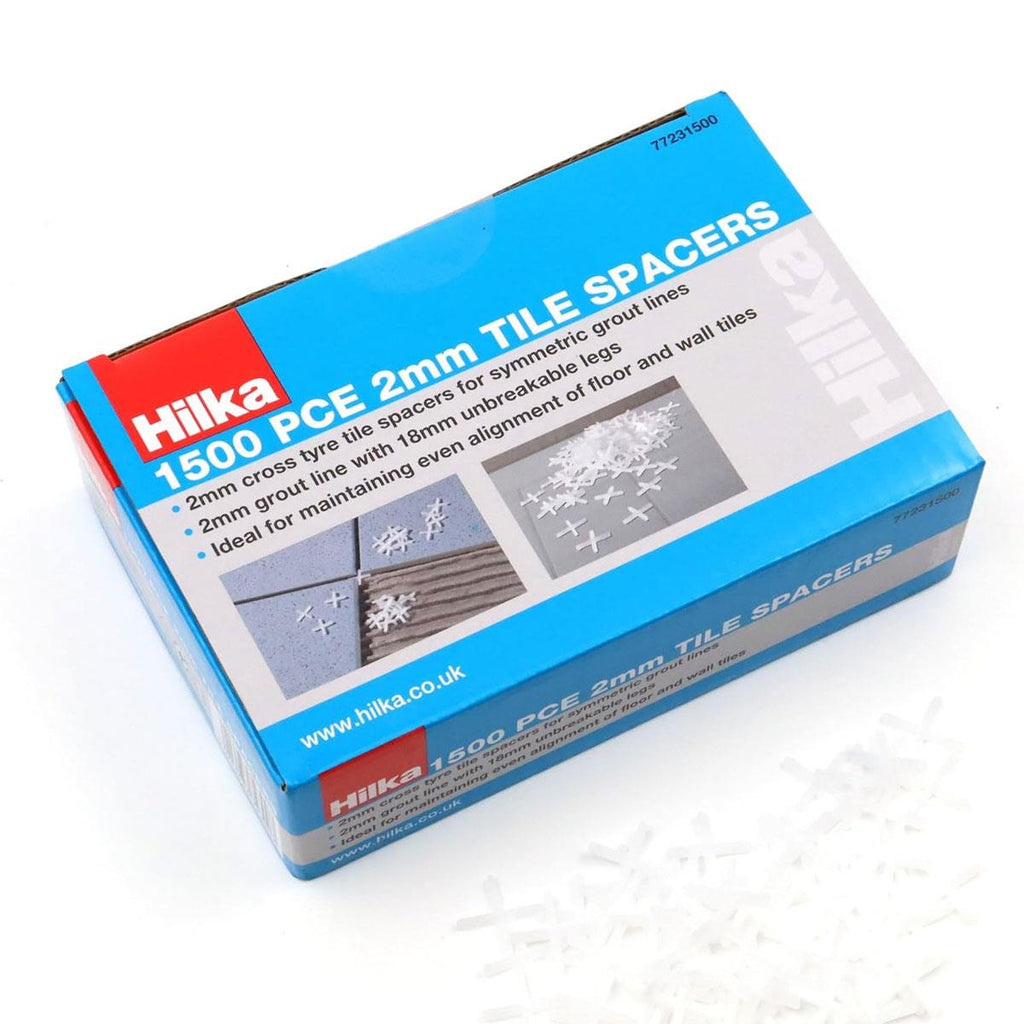 Hilka Tools Tile Spacers 2mm 1500 Piece