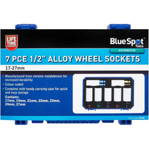 Blue Spot Tools 1/2 Inch Alloy Wheel Impact Sockets (17-27mm) 7 Piece
