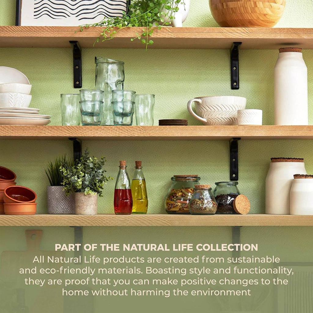 Tower Natural Life Salt And Pepper Shaker Set Crafted With Recycled And Sustainable Materials